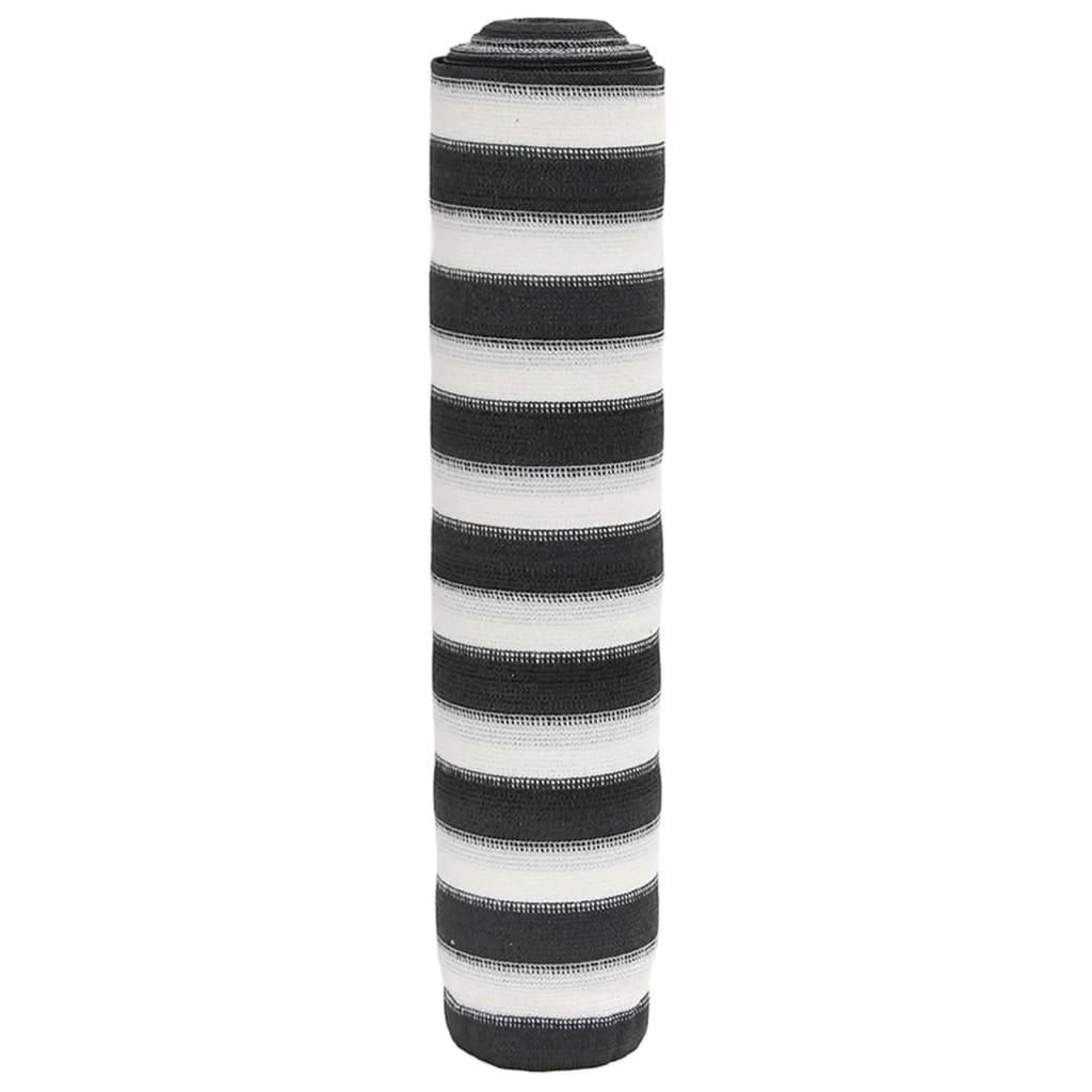JUNG Vida Zaunblende Anthrazit und Weiß 1x10 m HDPE 195 g/m²