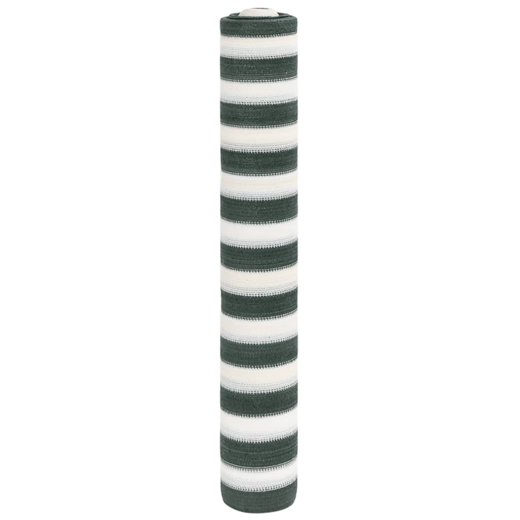 JUNG Vida Zaunblende Grün und Weiß 2x25 m HDPE 150 g/m²