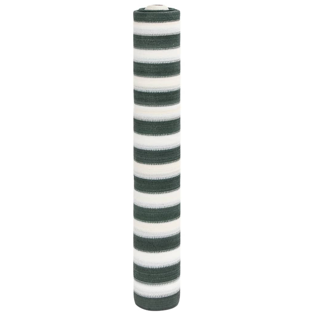 JUNG Vida Zaunblende Grün und Weiß 1,8x25 m HDPE 195 g/m²