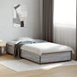 JUNG Vida Bettgestell Grau Sonoma 75x190 cm Holzwerkstoff und Metall