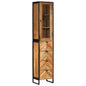 JUNG Vida Badschrank 40x27x190 cm Eisen und Massivholz Akazie