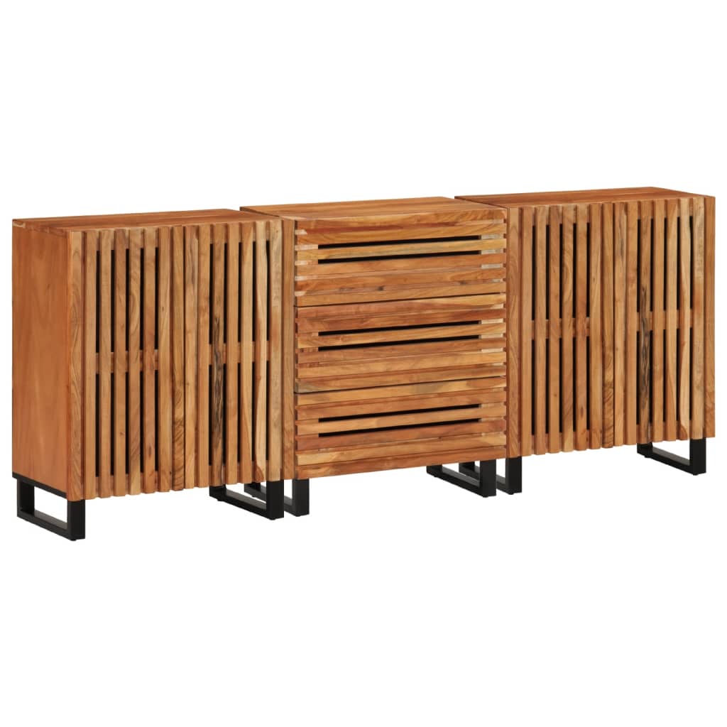 JUNG Vida Sideboard 3 Stk. 60x34x75 cm Massivholz Akazie