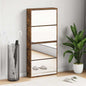 JUNG Vida Schuhschrank mit Spiegel 4 Fächer Räuchereiche 63x17x134 cm
