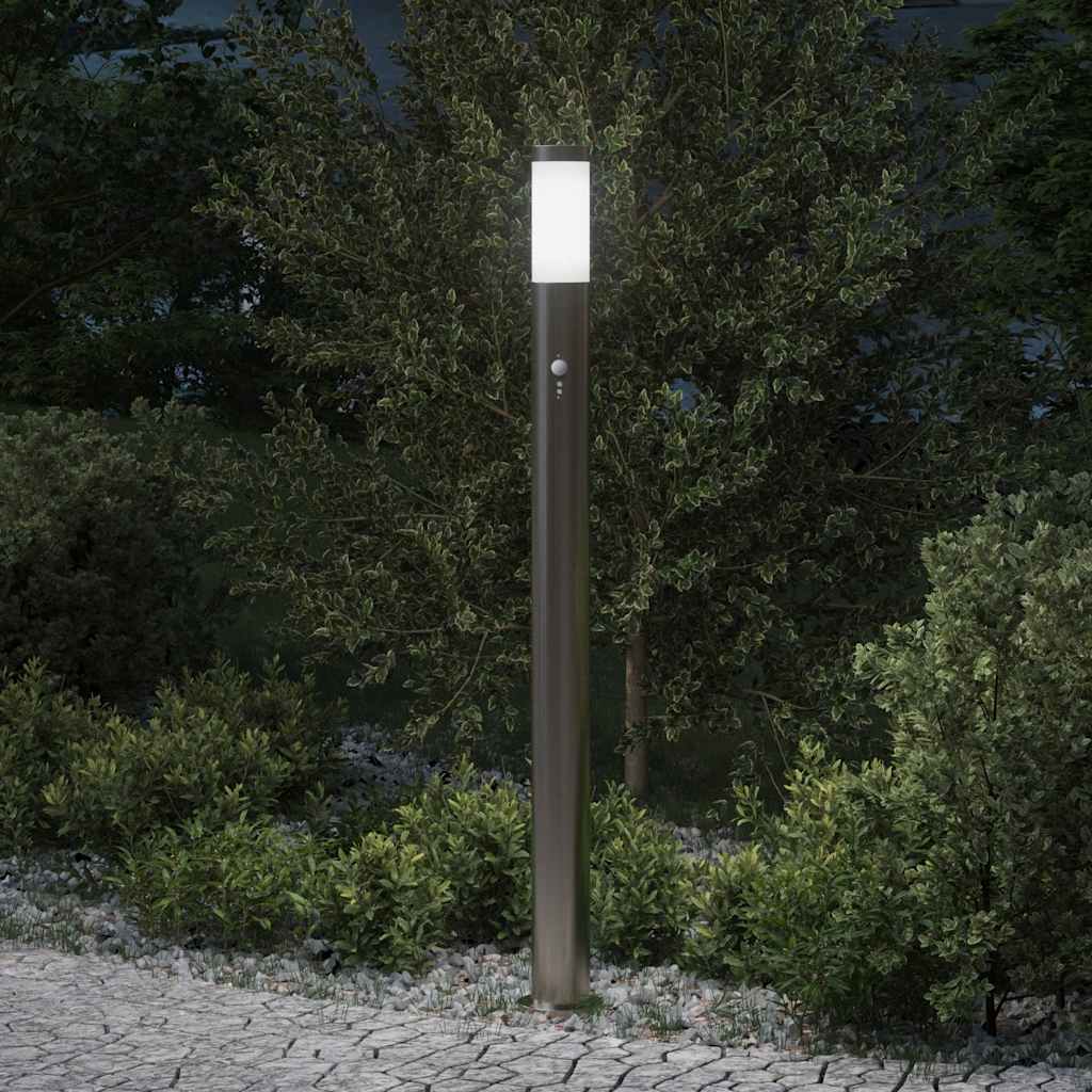 JUNG Vida Pollerleuchte mit Sensor 110 cm Edelstahl IP44
