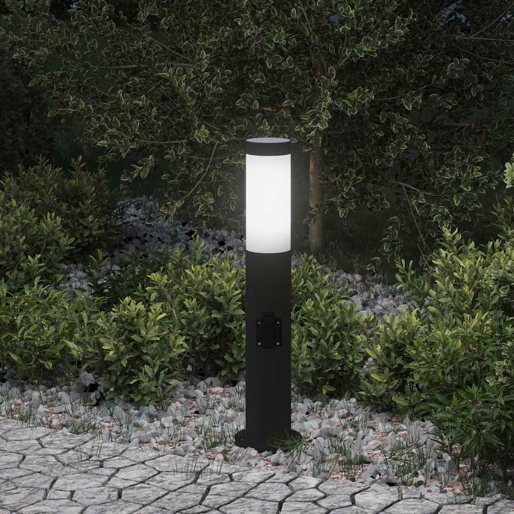 JUNG Vida Pollerleuchte mit Auslass 50 cm Edelstahl IP44
