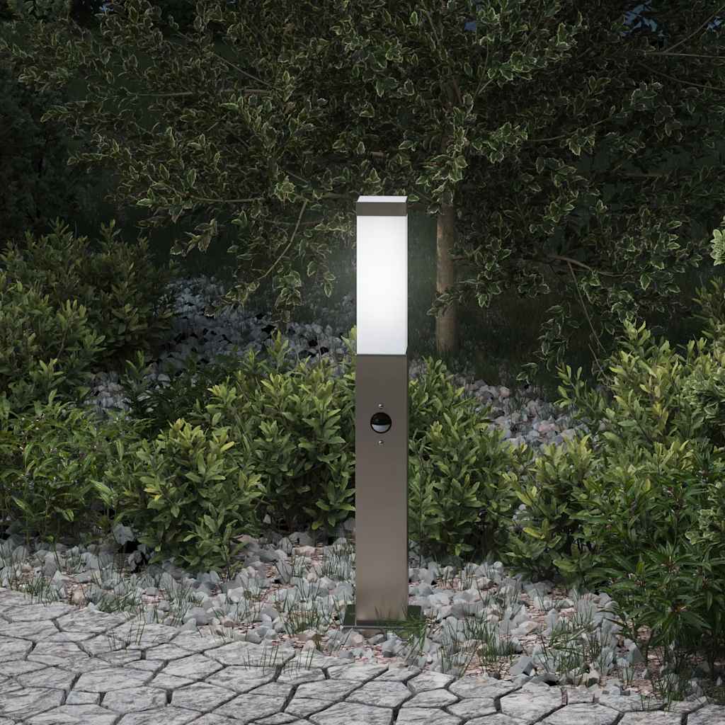 JUNG Vida Pollerleuchte mit Sensor 50 cm Edelstahl IP44