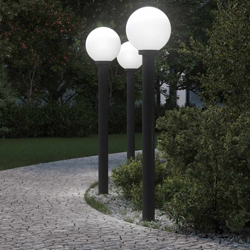 JUNG Vida Pollerleuchten 3 Stk. 120 cm Schwarz IP44