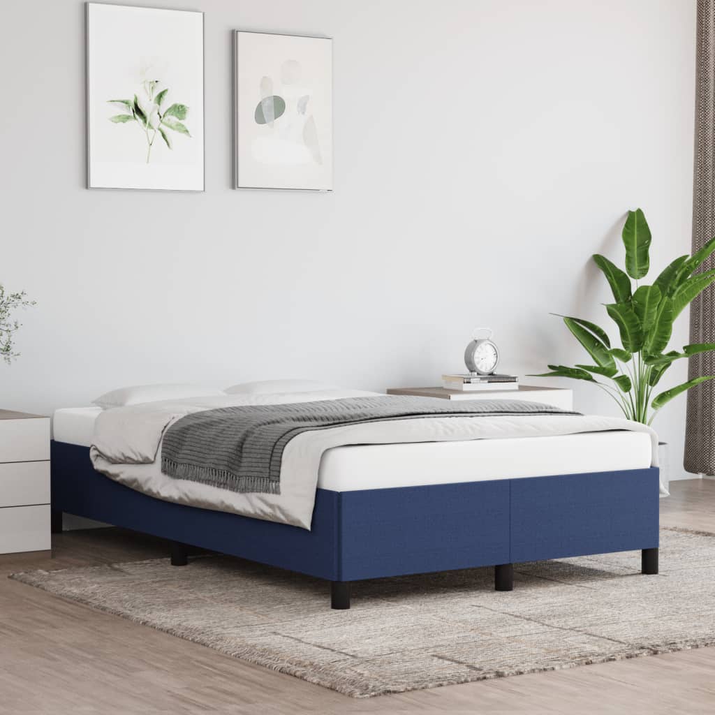 JUNG Vida Bettgestell ohne Matratze Blau 120x190 cm Stoff