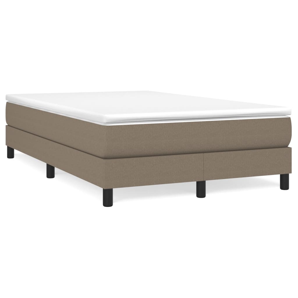 JUNG Vida Boxspringbett mit Matratze Taupe 120x190 cm Stoff