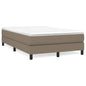 JUNG Vida Boxspringbett mit Matratze Taupe 120x190 cm Stoff