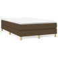 JUNG Vida Boxspringbett mit Matratze Dunkelbraun 120x190 cm Stoff