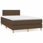 JUNG Vida Boxspringbett mit Matratze Dunkelbraun 120x190 cm Stoff