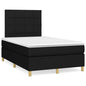 JUNG Vida Boxspringbett mit Matratze Schwarz 120x190 cm Stoff