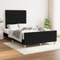 JUNG Vida Bettgestell ohne Matratze Schwarz 120x190 cm Stoff