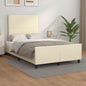 JUNG Vida Bettgestell ohne Matratze Creme 120x190 cm Kunstleder