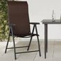 JUNG Vida Gartenstühle 4 Stk. Klappbar Braun Poly Rattan
