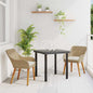 JUNG Vida Garten Essgruppe mit Kissen 3 pcs Beige Poly-Rattan