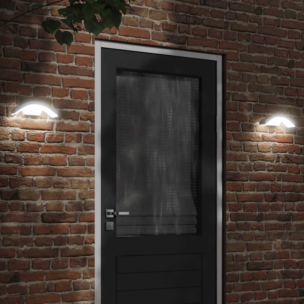 JUNG Vida LED-Außenwandleuchten 2 Stk. Weiß Aluminiumdruckguss