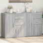 JUNG Vida Sideboards 2 Stk. Grau Sonoma-Eiche 60x31x70 cm Holzwerkstoff