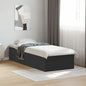 JUNG Vida Bettgestell Schwarz 75x190 cm Holzwerkstoff