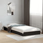 JUNG Vida Bettgestell Schwarz 75x190 cm Holzwerkstoff