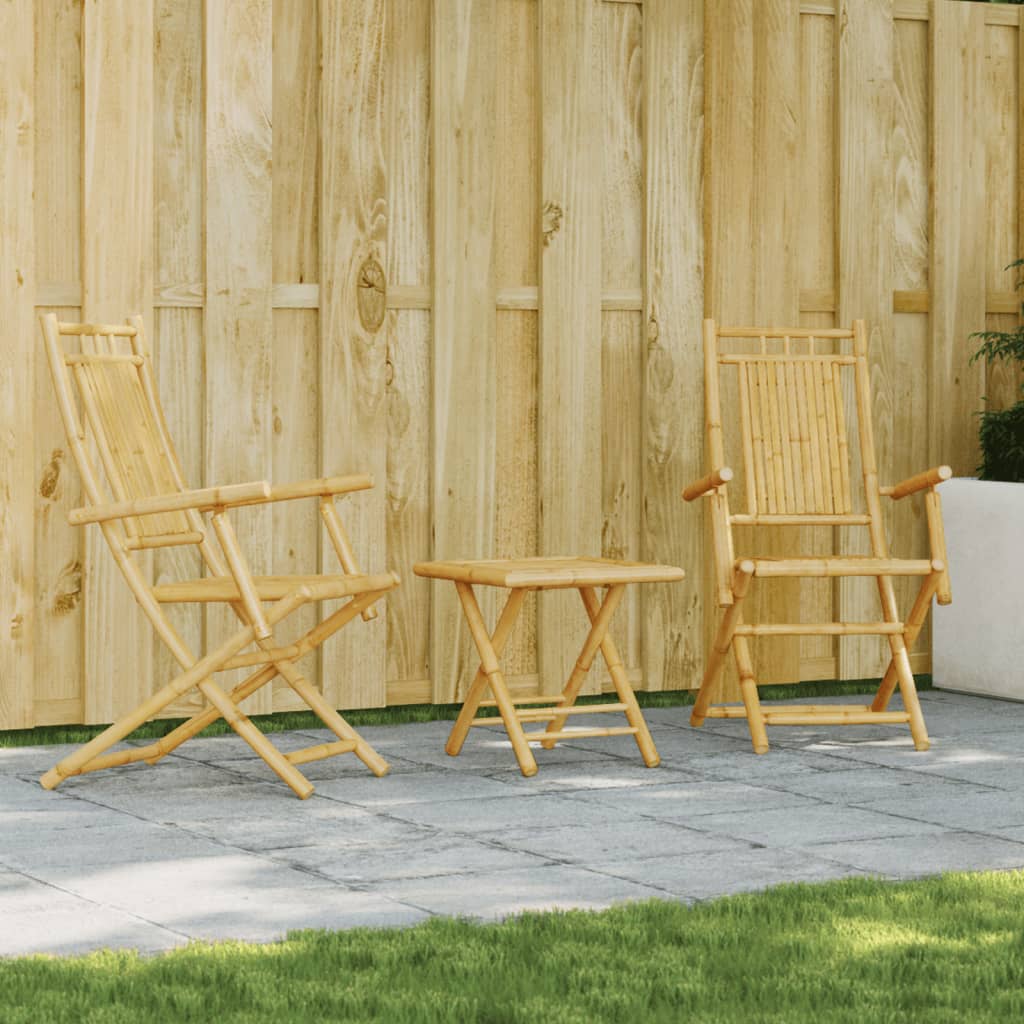 JUNG Vida 3-tlg. Bistro-Set Bambus
