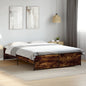 JUNG Vida Bettgestell Räuchereiche 160x200 cm Holzwerkstoff und Metall