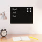 JUNG Vida Magnettafel Wandmontage Schwarz 40x30 cm Hartglas