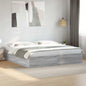 JUNG Vida Bettgestell Grau Sonoma 200x200 cm Holzwerkstoff