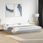 JUNG Vida Bettgestell Grau Sonoma 200x200 cm Holzwerkstoff