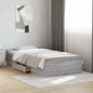 JUNG Vida Bettgestell mit Schubladen Grau Sonoma 100x200 cm Holzwerkstoff