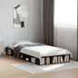 JUNG Vida Bettgestell Schwarz 75x190 cm Holzwerkstoff