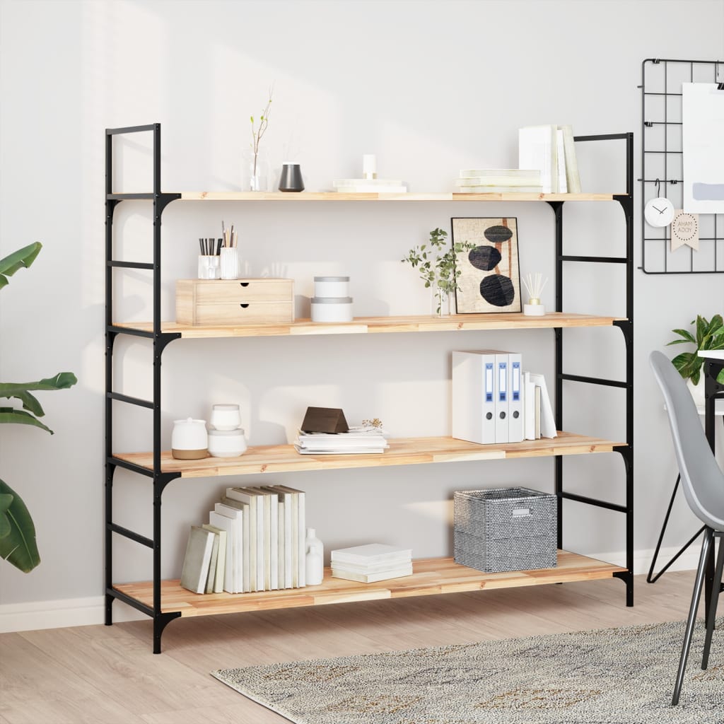 JUNG Vida Schweberegale 2 Stk. 120x40x2 cm Massivholz Akazie Unbehandelt