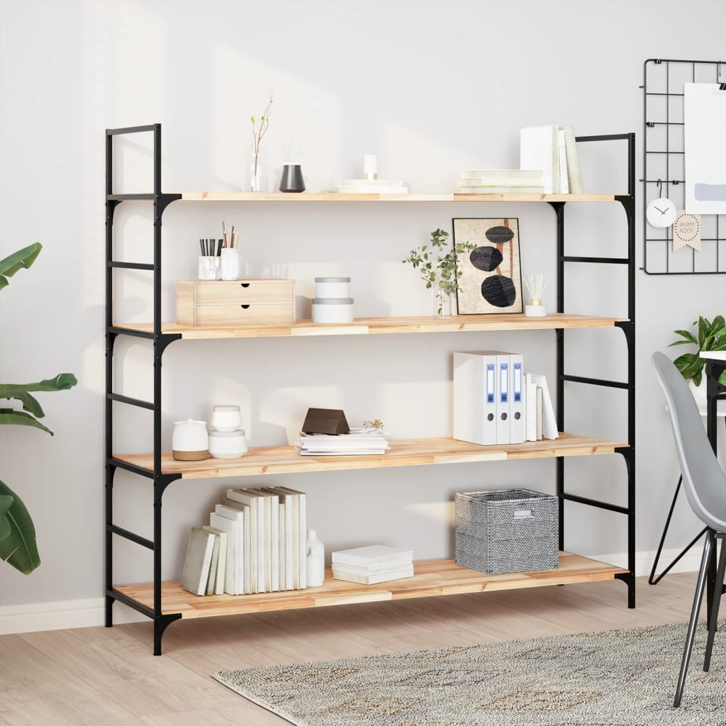 JUNG Vida Schweberegale 3 Stk. 140x40x2 cm Massivholz Akazie Unbehandelt