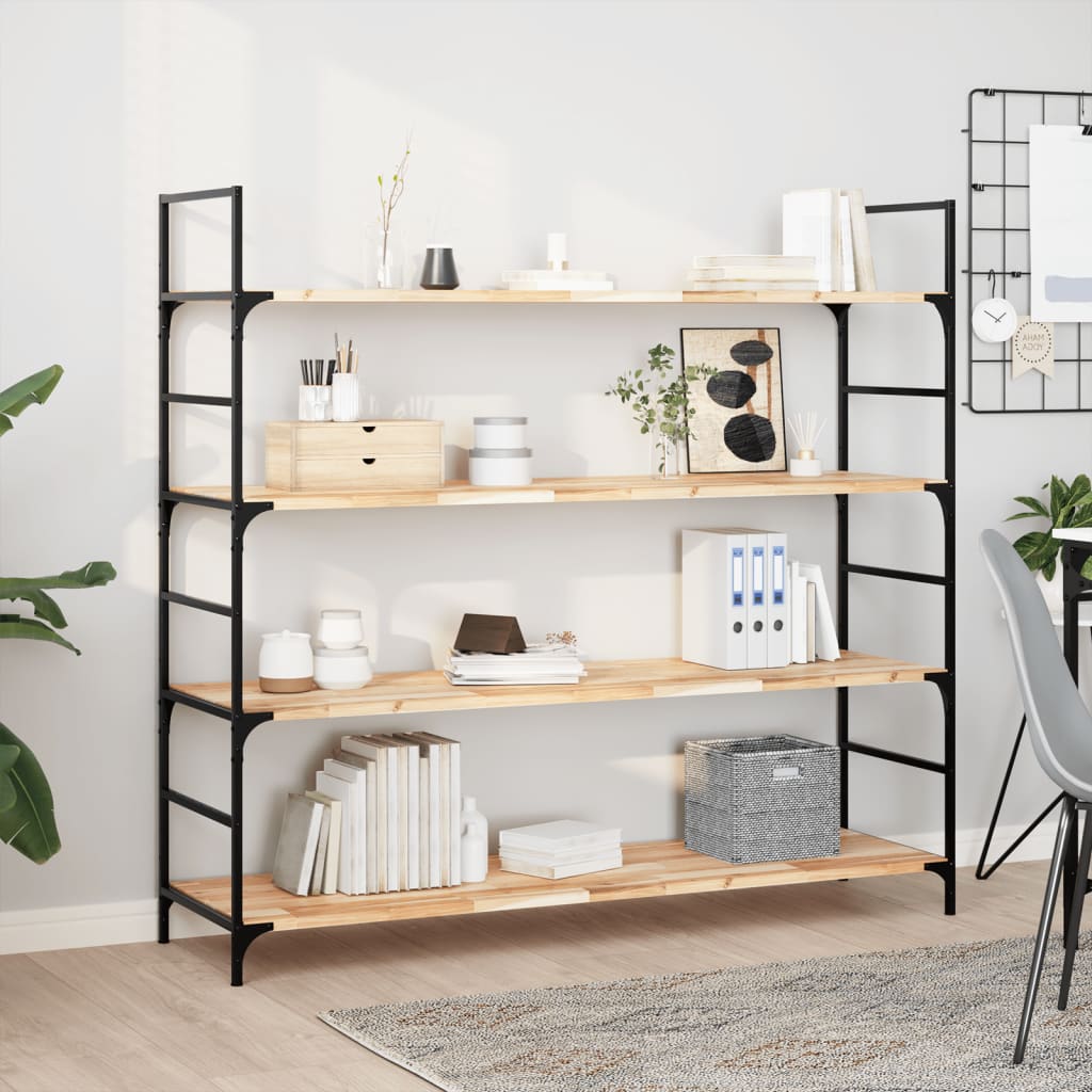 JUNG Vida Schweberegale 2 Stk. 160x40x2 cm Massivholz Akazie Unbehandelt
