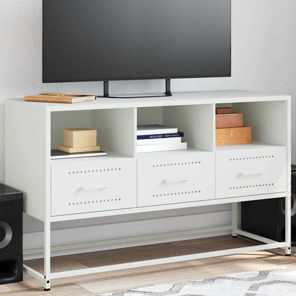 JUNG Vida TV-Schrank Weiß 100,5x39x60,5 cm Stahl