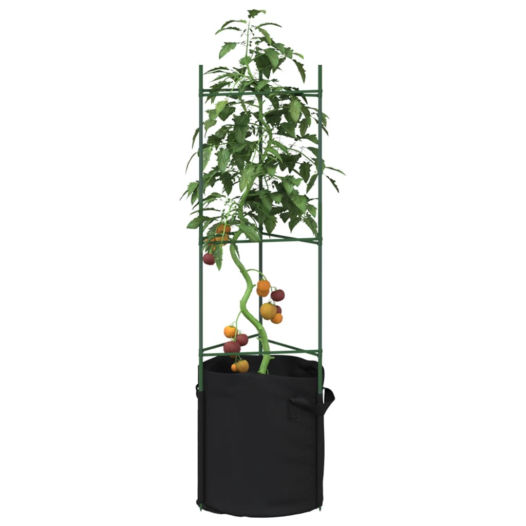 JUNG Vida Tomatenkäfig mit Pflanzsack 2 Stk. 116 cm Stahl und PP