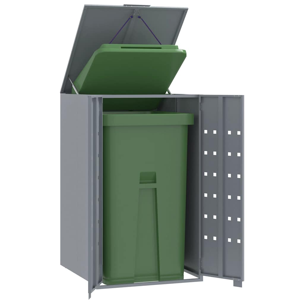 JUNG Vida Mülltonnenbox für 1 Tonne Grau 69x79x117 cm Stahl