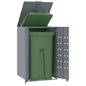 JUNG Vida Mülltonnenbox für 1 Tonne Grau 69x79x117 cm Stahl
