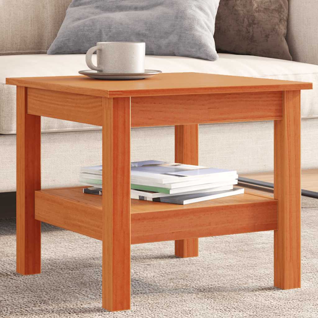 JUNG Vida Couchtisch Wachsbraun 45x45x40 cm Massivholz Kiefer