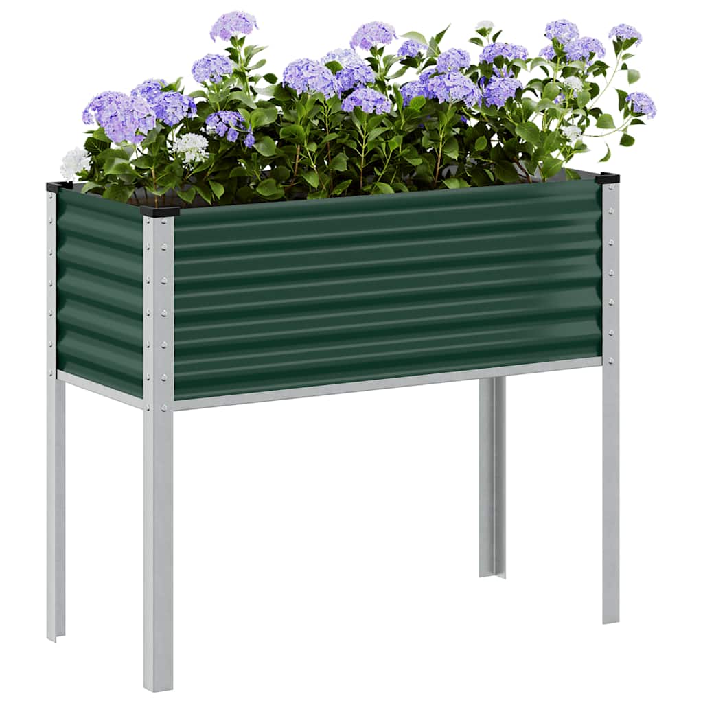 JUNG Vida Garten-Pflanzgefäß Grün 100 x 45 x 90 cm Stahl