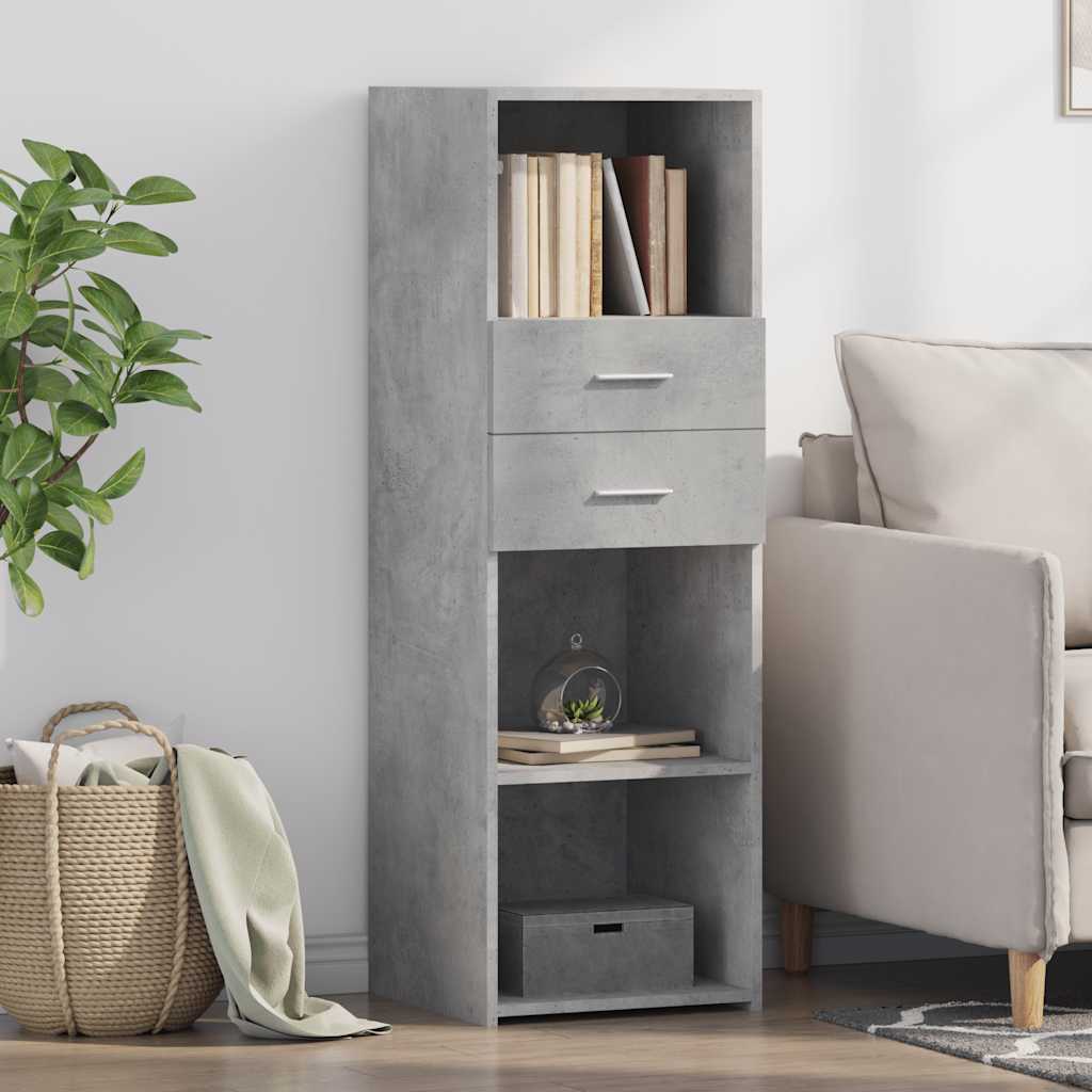 JUNG Vida Highboard Betongrau 40x42,5x124 cm Holzwerkstoff