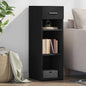 JUNG Vida Sideboard Schwarz 30x42,5x93 cm Holzwerkstoff
