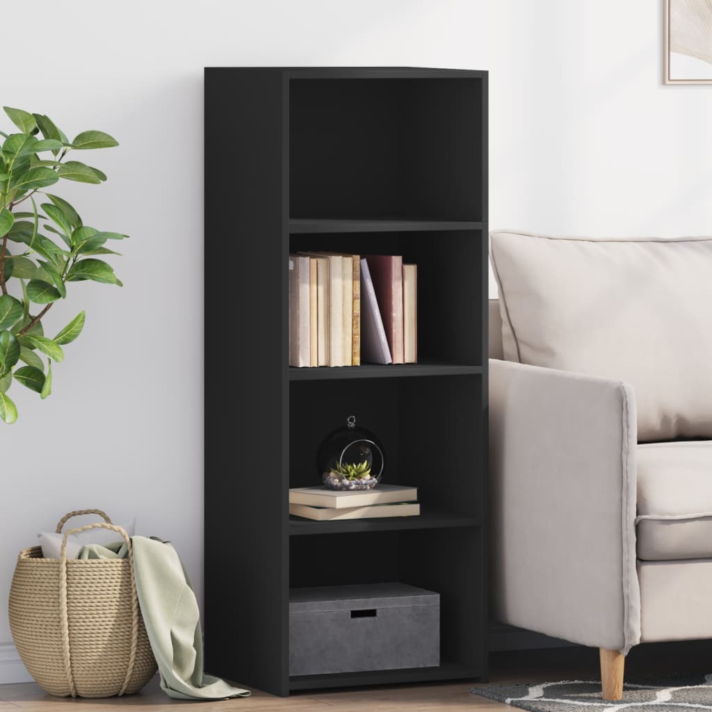 JUNG Vida Highboard Schwarz 45x41x124 cm Holzwerkstoff