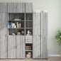 JUNG Vida Hochschrank Schmal Grau Sonoma 30x42,5x225 cm Holzwerkstoff