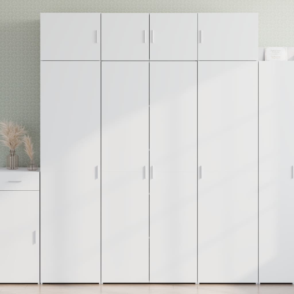 JUNG Vida Highboard Weiß 80x42,5x185 cm Holzwerkstoff