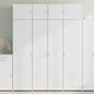 JUNG Vida Highboard Weiß 80x42,5x185 cm Holzwerkstoff