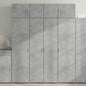 JUNG Vida Highboard Betongrau 80x42,5x185 cm Holzwerkstoff