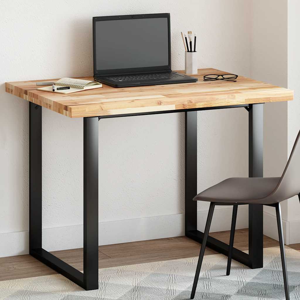 JUNG Vida Tischplatte Rechteckig 100x80x4 cm Massivholz Akazie