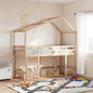 JUNG Vida Hochbett mit Leiter und Dach 80x200 cm Massivholz Kiefer